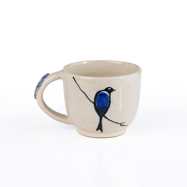 Blue Bird Mug by Kristin Roach 