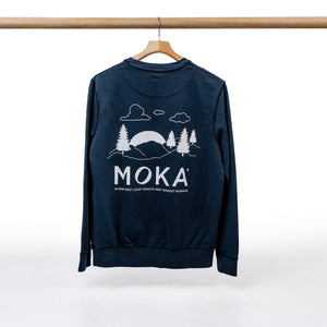 MOKA Organic French Terry Sweatshirt Blue