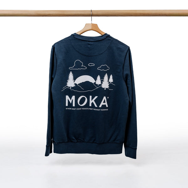 MOKA Organic French Terry Sweatshirt Blue