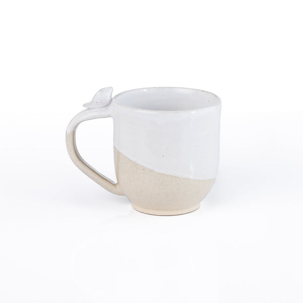 White Bird Mug by Kristin Roach Pottery for MOKA Coffee